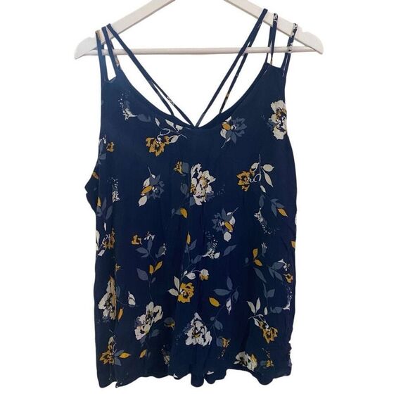 Maurices 2XL spaghetti straps floral tank - Picture 1 of 3